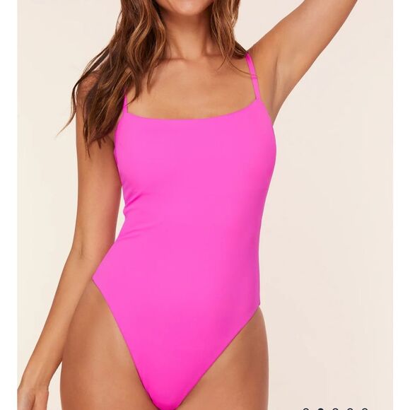 Andie The Cabarete One Piece Swimsuit Neon Orchid Pink size Small NWT - Picture 1 of 9